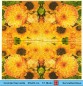 Preview: Gelbe Blumen Sonnenblumen Rosen Dahlien - 1 Cocktail Serviette